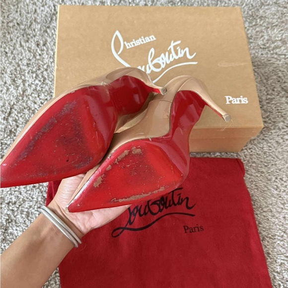 Christian Louboutin So Kate Beige Heels - Picture 3 of 4